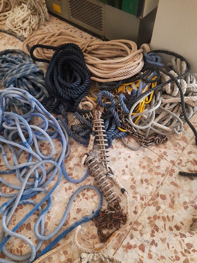 Amarra moorin amarras de barco cabos escotas driza