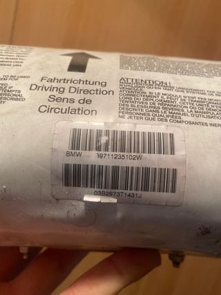 Airbag con tapa copiloto e46