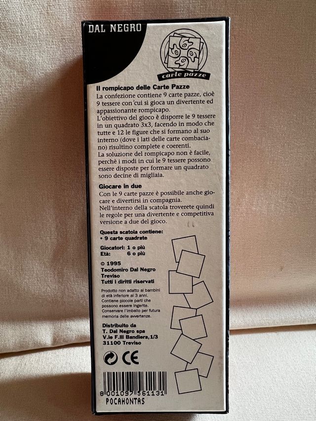 Pocahontas gioco carte