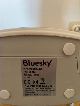 Calefactor/Ventilador Bluesky