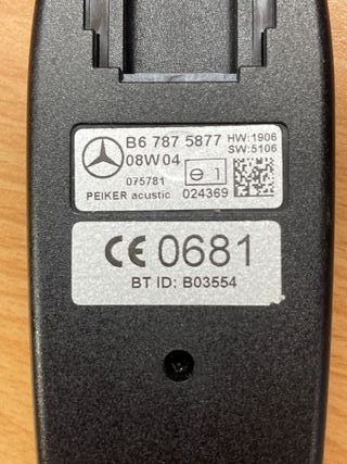 B6 787 5877 B67875877 MANOS LIBRES MERCEDES ORIGIN