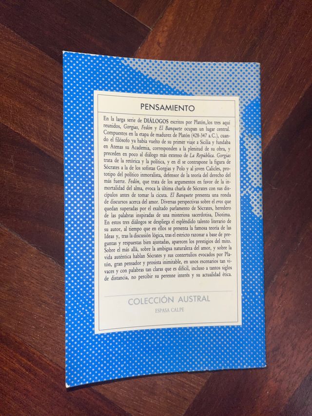Libros de filosofía Platón y Aristóteles