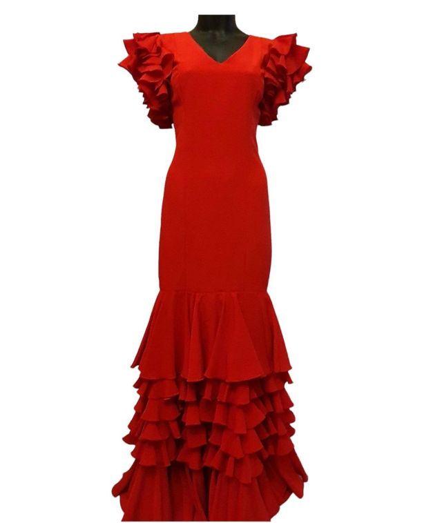 Traje de flamenca de firma.