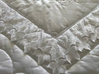 Colcha blanca para cama de 135 cm