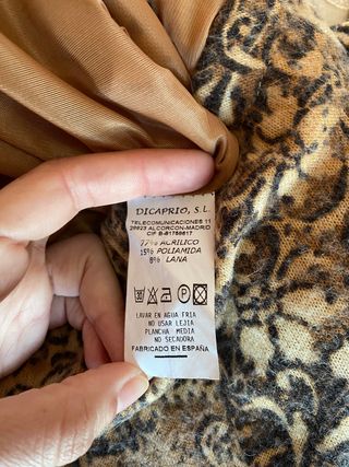 Falda lana prensada de gode, nueva sin estrenar