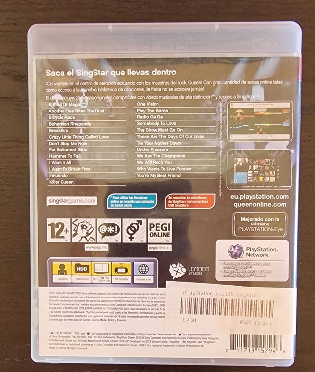 Singstar QUEEN PS3