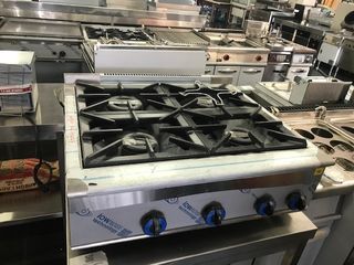 Cocina a gas 4 fuegos de sobremesa