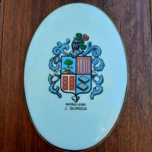 PLACA PATRULLERO J. QUIROGA.