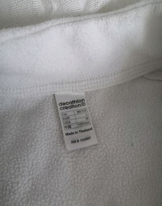 Sudadera polar blanca