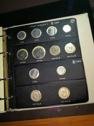 álbum monedas del Rey Juan Carlos I