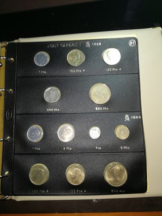 álbum monedas del Rey Juan Carlos I
