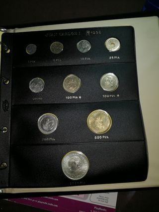 álbum de monedas del Rey Juan Carlos I