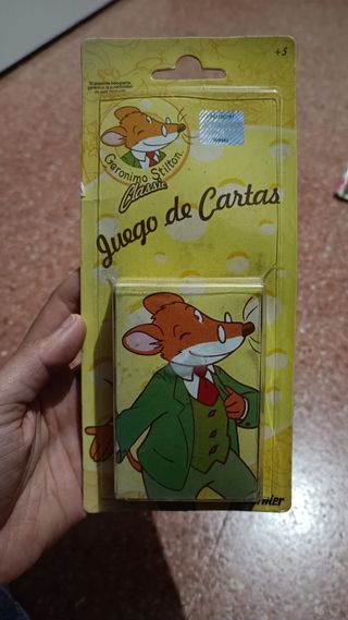 Juego cartas Geronimo Stilton. Juego Intelect