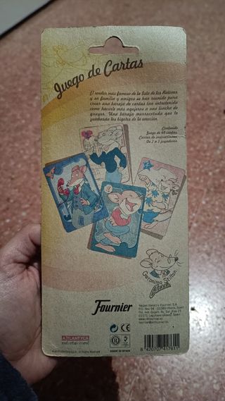 Juego cartas Geronimo Stilton. Juego Intelect
