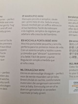 Mochila Portabebés BabyBjörn Nueva Mini 3D Jersey