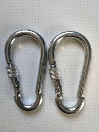 mosquetón cierre seguridad 9cm