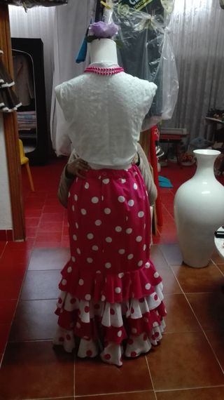 falda rociera chaleco