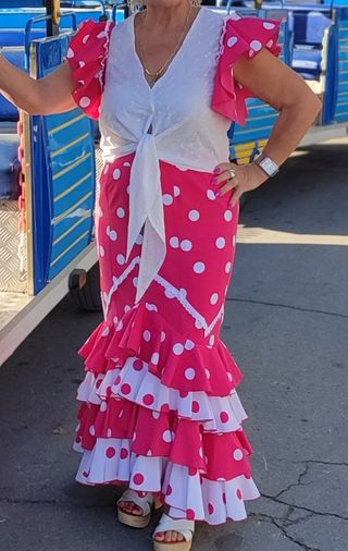 falda rociera chaleco