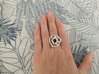 Set de anillo con pendientes 