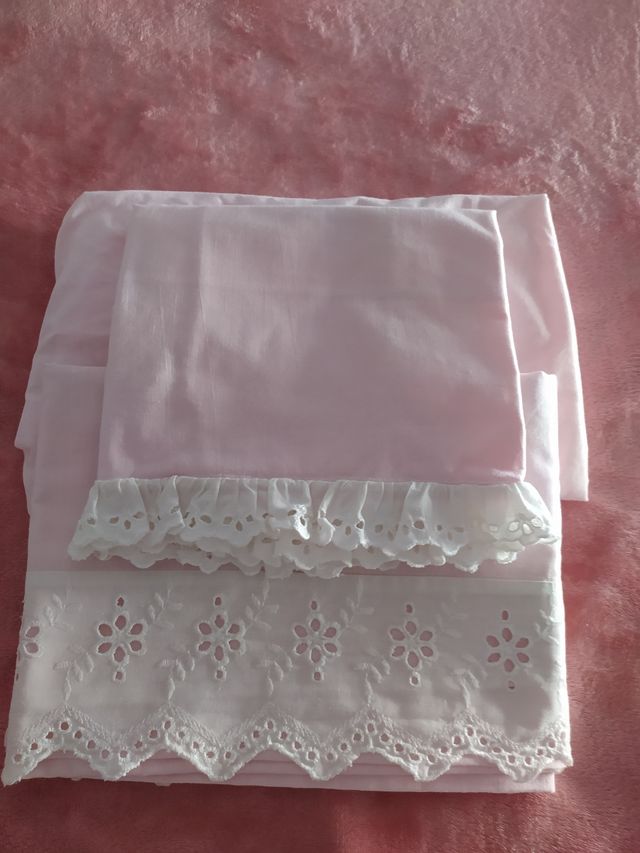 sabanas algodón las tres piezas cunas de bebé