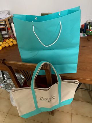 Tiffany tote bag with original cardboard bag