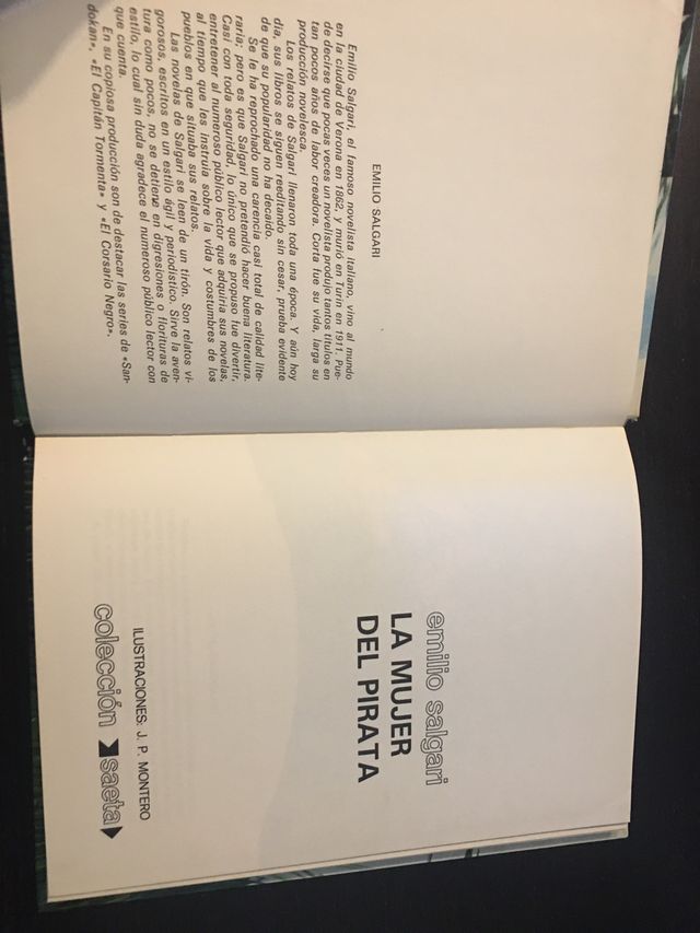 LA MUJER DEL PIRATA. Emilio Salgari