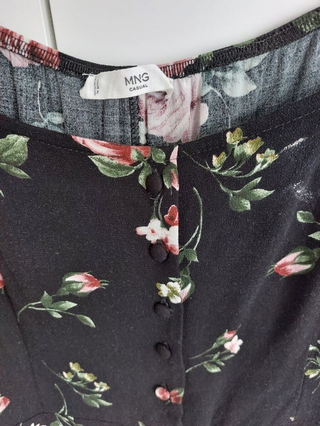 Vestido flores Mango