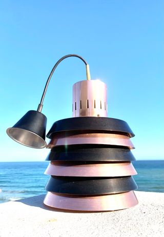 LÁMPARA NÓRDICA VINTAGE DE ALUMINIO