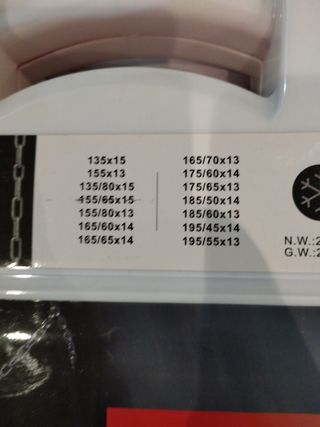 Cadena de Nieve metálica