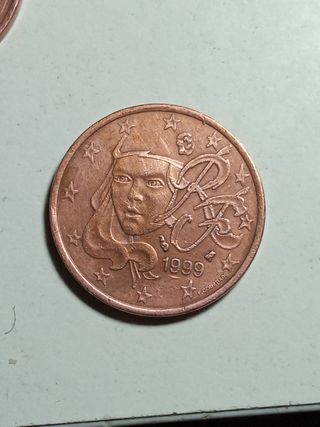 Moneda 5 céntimos Francia 1999