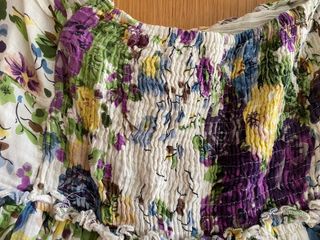 Vestido palabra de honor de flores