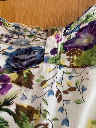 Vestido palabra de honor de flores