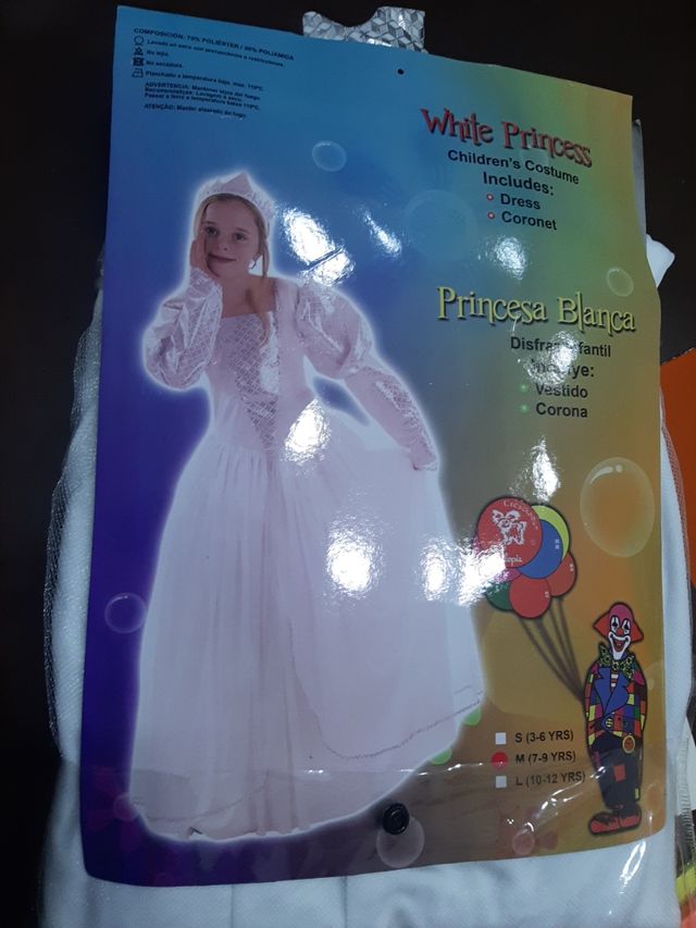 disfraz princesa, incluye diadema 👸