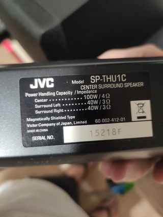 Home Cinema 5.1 JVC reproductor