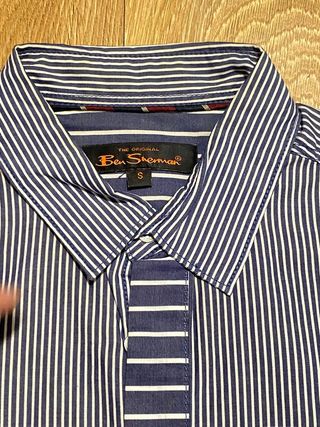 Camisa BEN SHERMAN, manga larga, SMALL, slimFIT