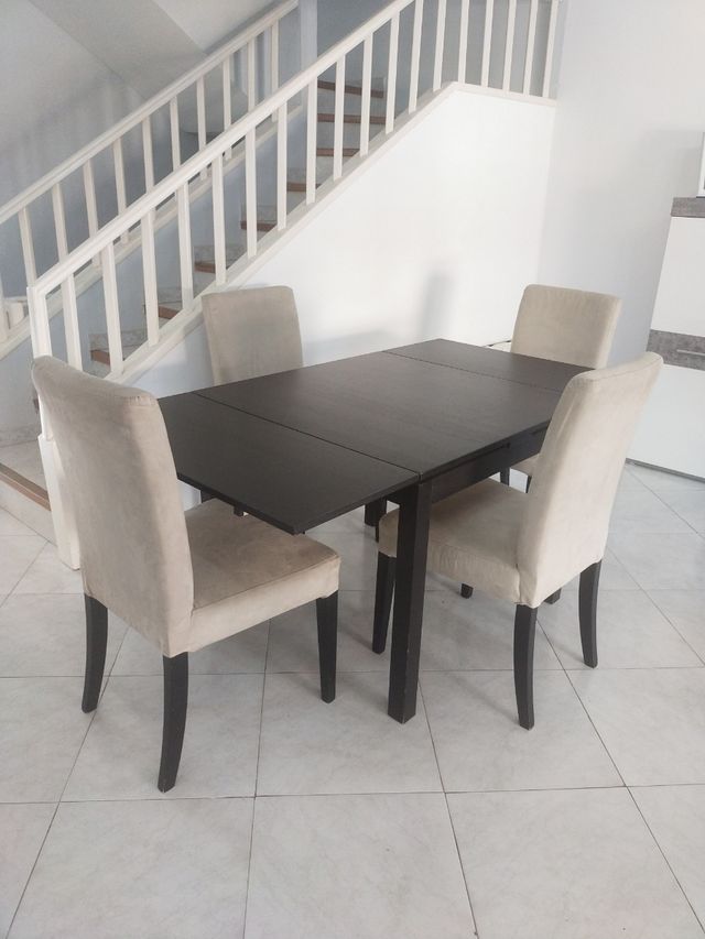 Mesa de salón + 4 sillas 