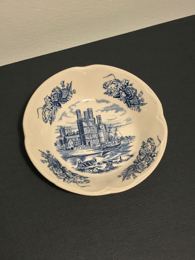 Ciotola inglese Royal Homes decoro castello blu.