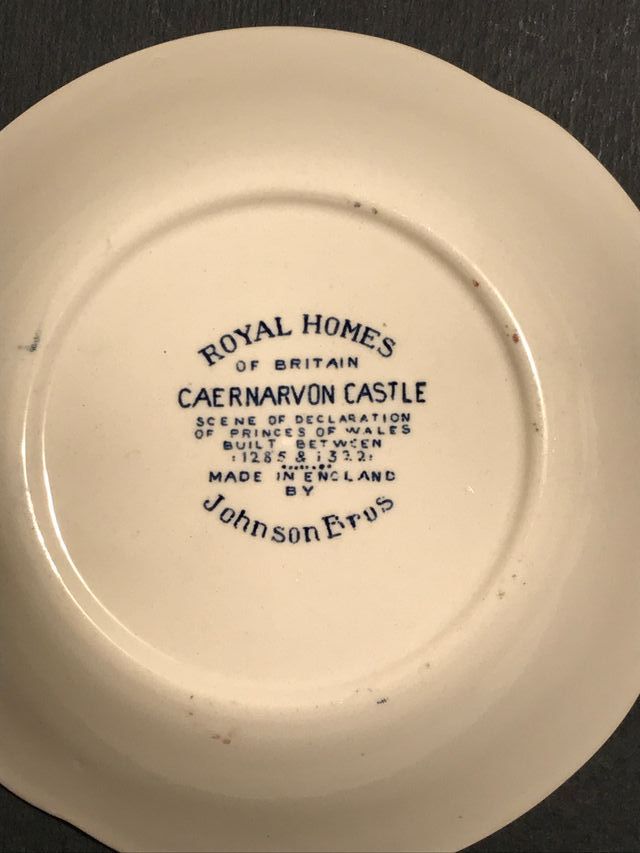 Ciotola inglese Royal Homes decoro castello blu.
