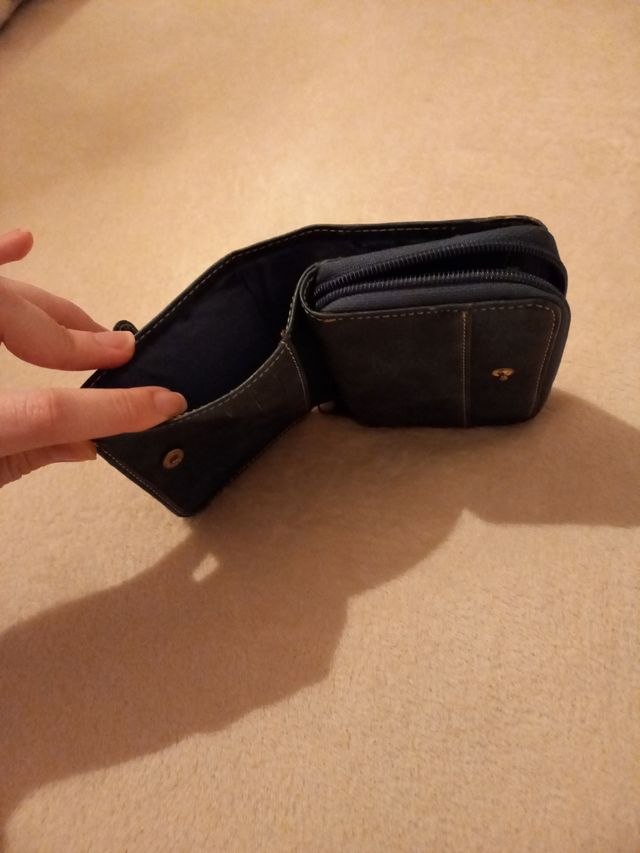 Cartera cuero vaquero