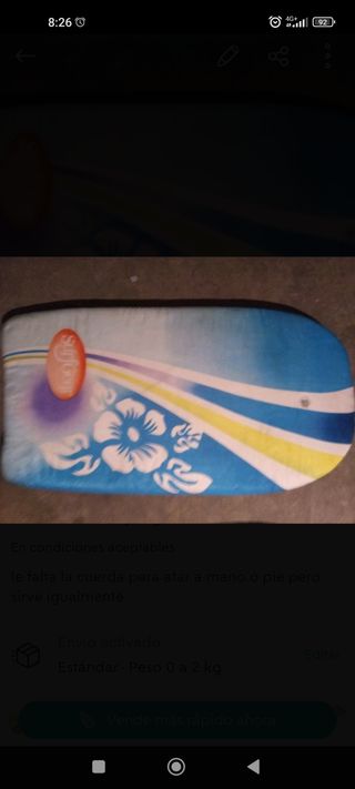 Tabla surf niño.