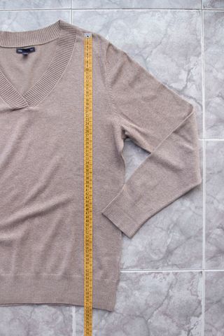 Jersey punto fino marrón GAP