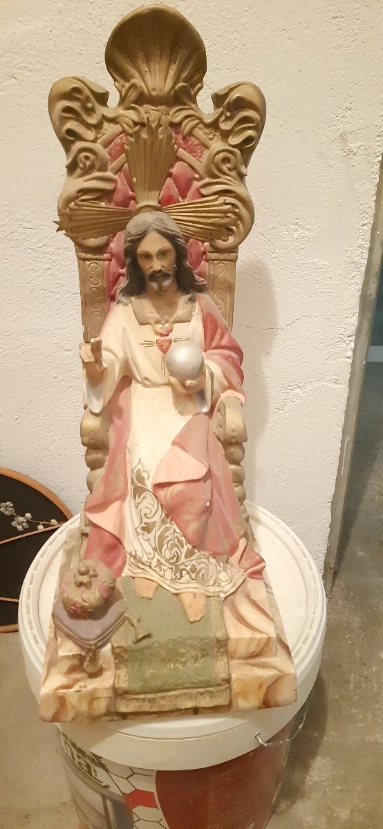 Cristo en su trono o sagrado corazón.