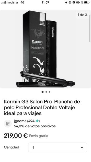 Plancha de pelo Karmin