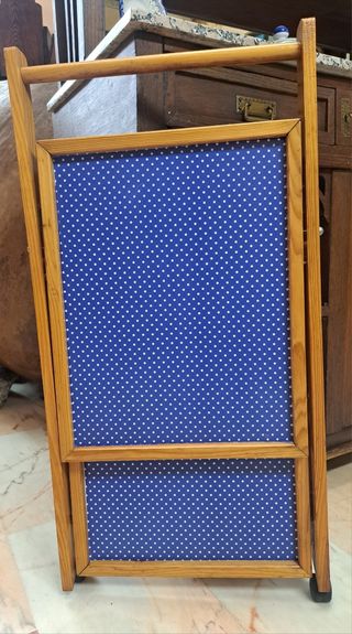 carrito camarera de madera restaurado.