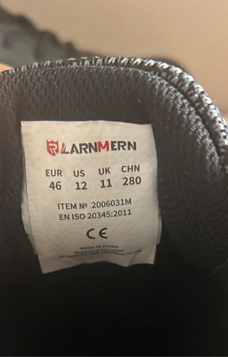 ZAPATILLAS DE SEGURIDAD HOMBRE,Ligeras talla 46