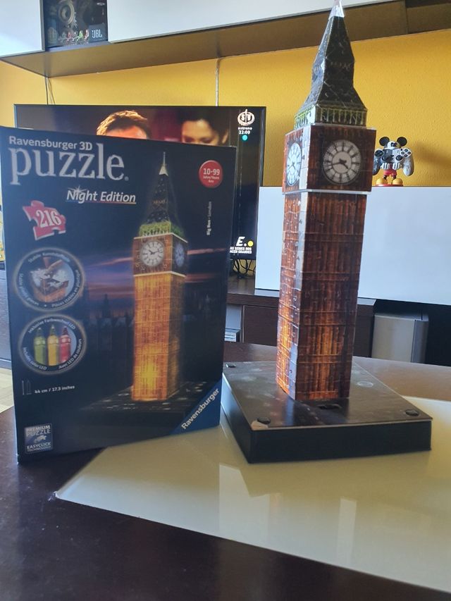 Puzzle 3d Big Ben con luz