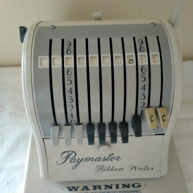 Vintage Paymater Ribbon Writer 8000-10 Model