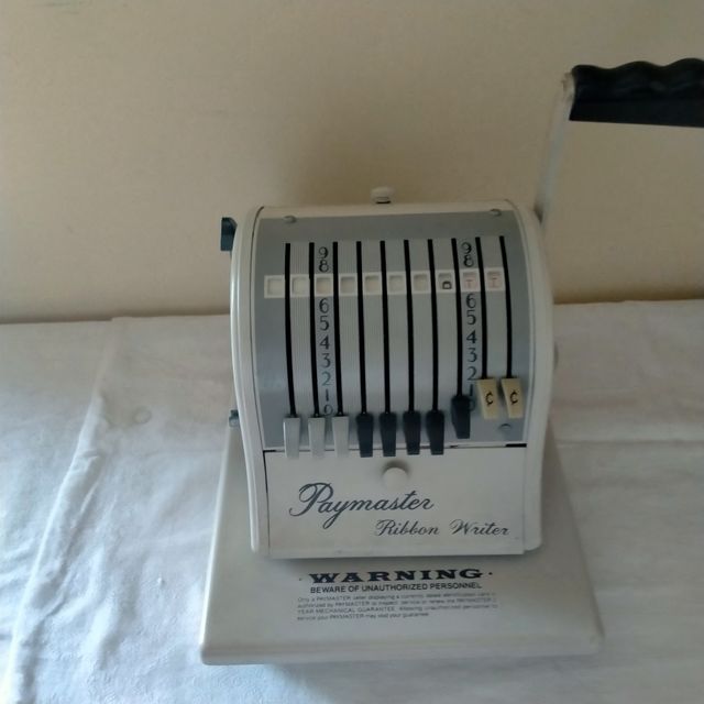 Vintage Paymater Ribbon Writer 8000-10 Model