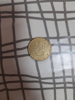 Moneda 50 céntimos Finlandia 2000