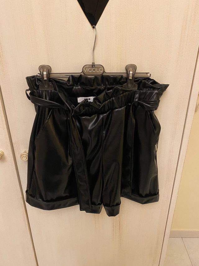 pantaloncini pelle Msgm